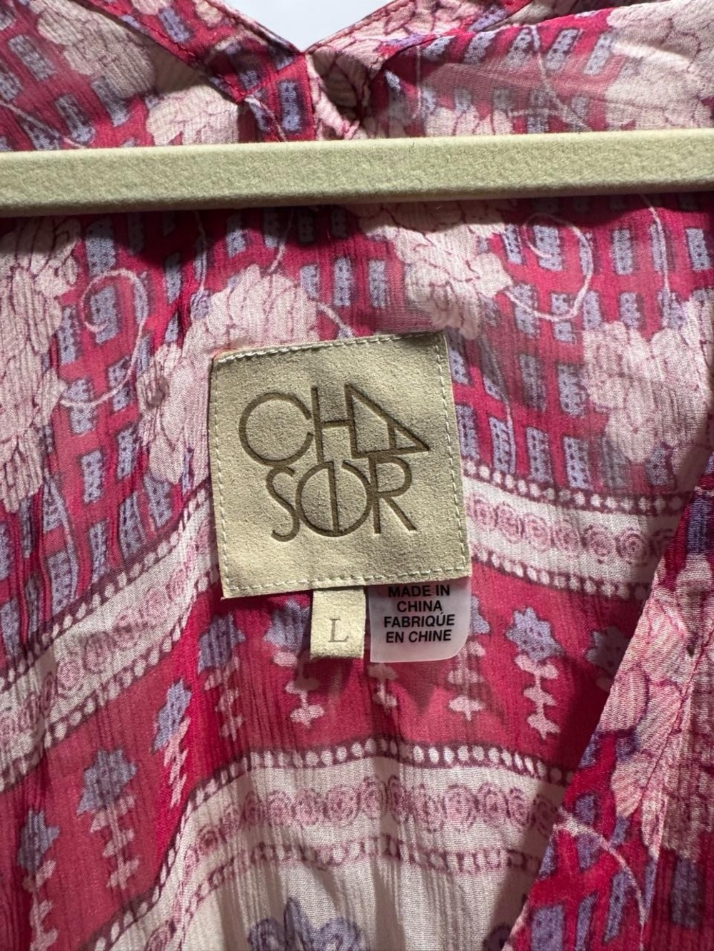 Chaser pink and purple sheer top - Picture 4 of 4